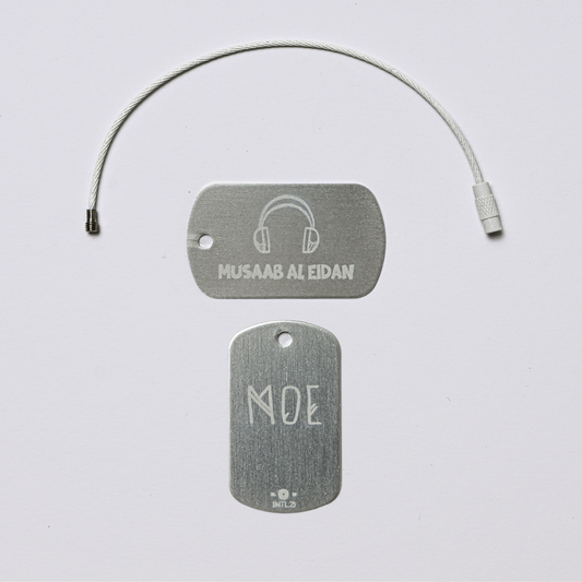 Headset Metal Bag Tag