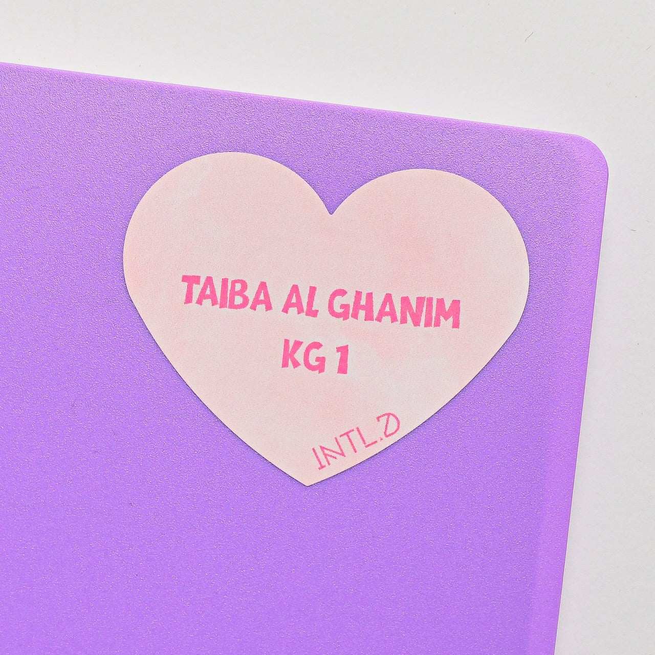 Watercolor Heart Shape Label