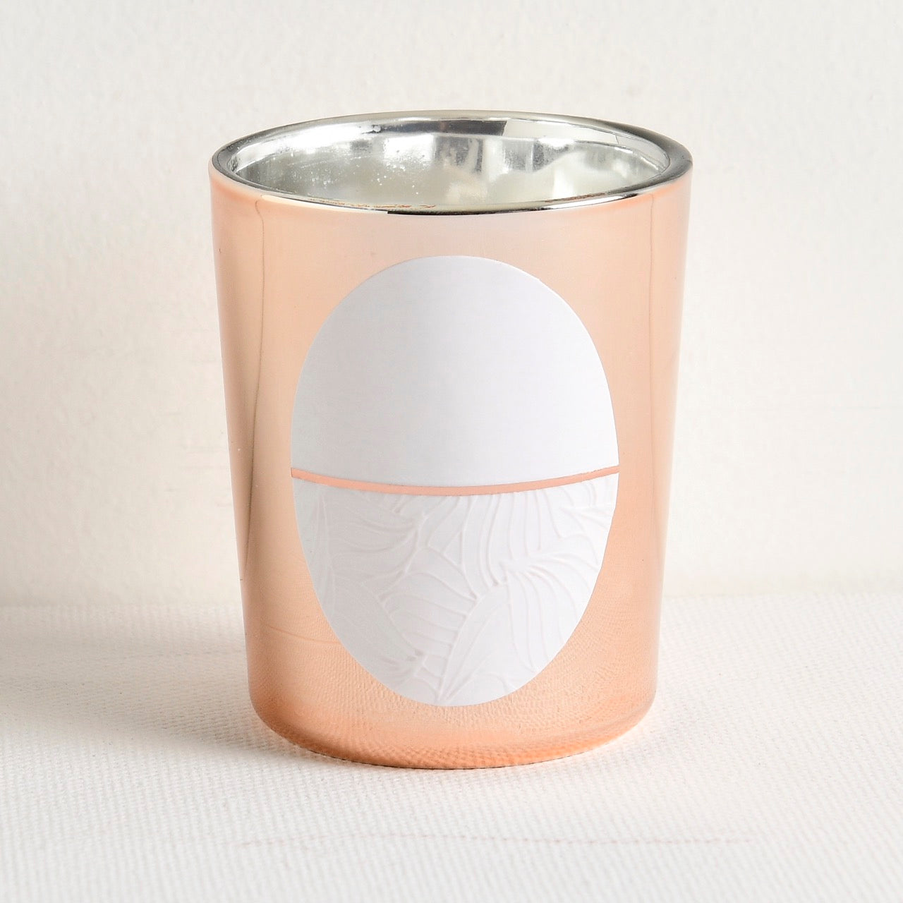 Mini White Frosted Candle - Mimosa & Cardamom Scent