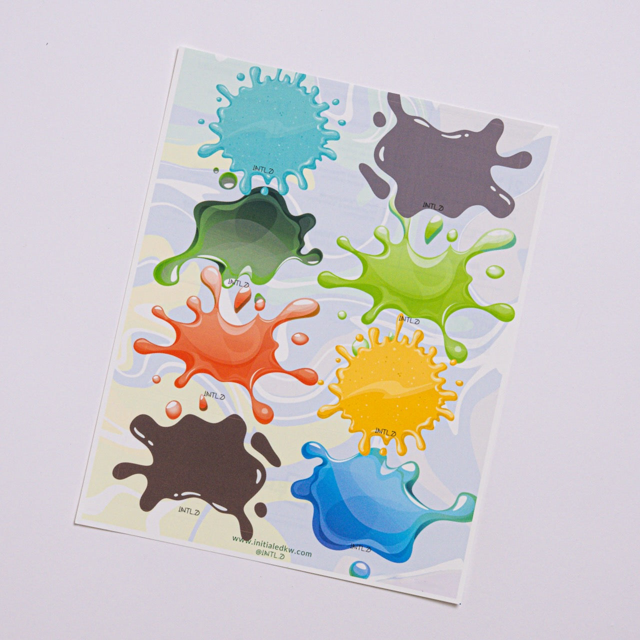 Regular Splatter Label