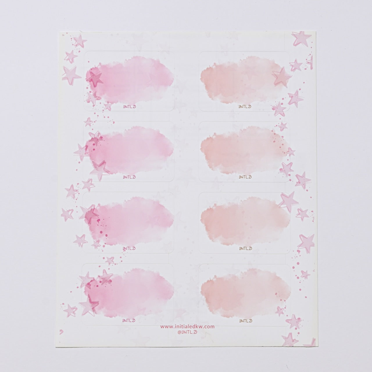 Regular Water Color Stars Splash Labels