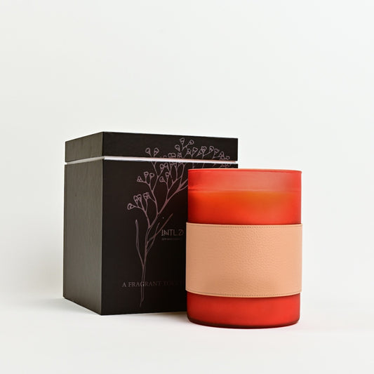 Lemongrass Mega Candle- Red/Pink