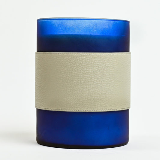 White Musk Mega Candle - Blue