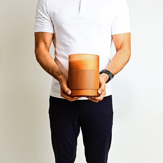 Amber Lavender Mega Candle- Amber