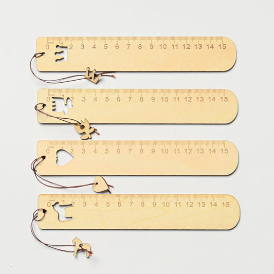 Motif Wooden Ruler