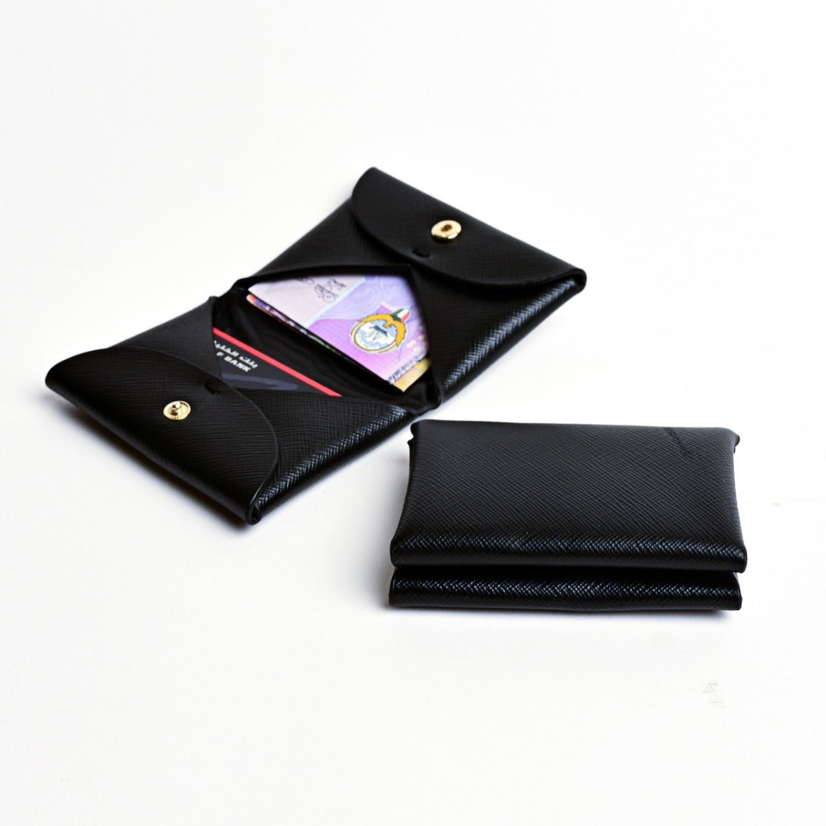 Single Fold Saffiano Cardholder