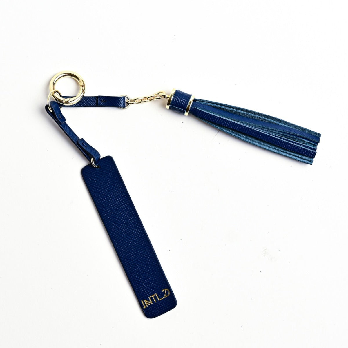 Saffiano Tassel Keychain