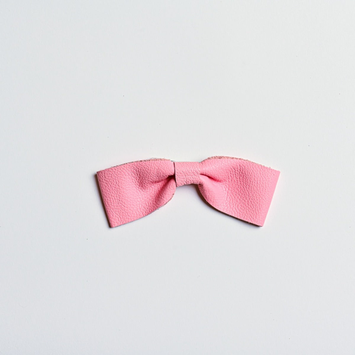 Leather Droopy Bow Clips