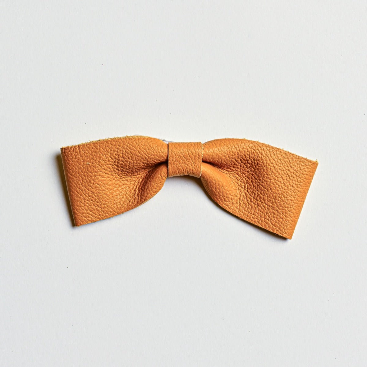 Leather Droopy Bow Clips