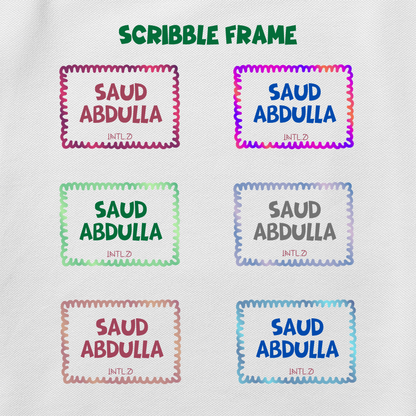 Iron On Labels (Light Colored Fabrics ONLY)