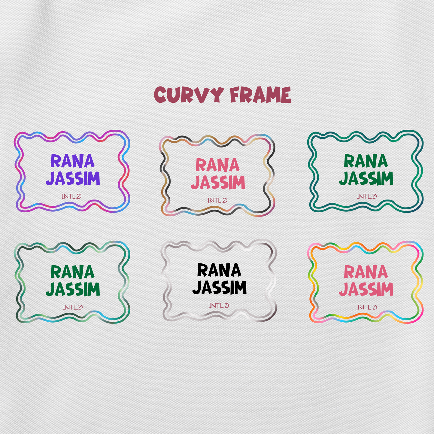 Iron On Labels (Light Colored Fabrics ONLY)