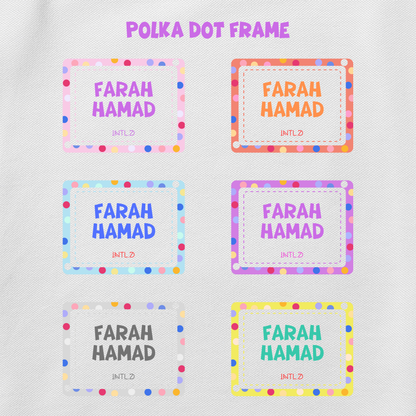 Iron On Labels (Light Colored Fabrics ONLY)