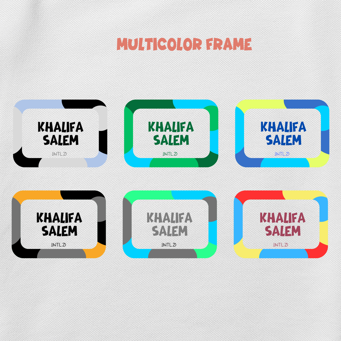 Iron On Labels (Light Colored Fabrics ONLY)