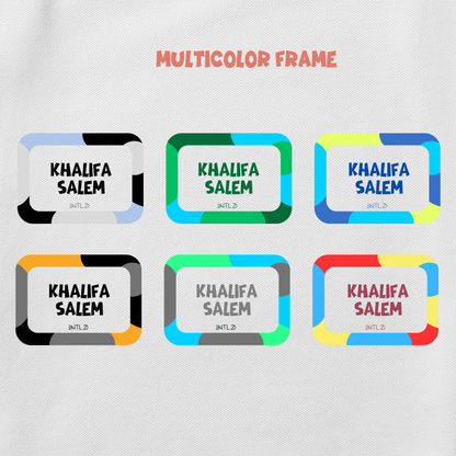 Iron On Labels (Light Colored Fabrics ONLY)