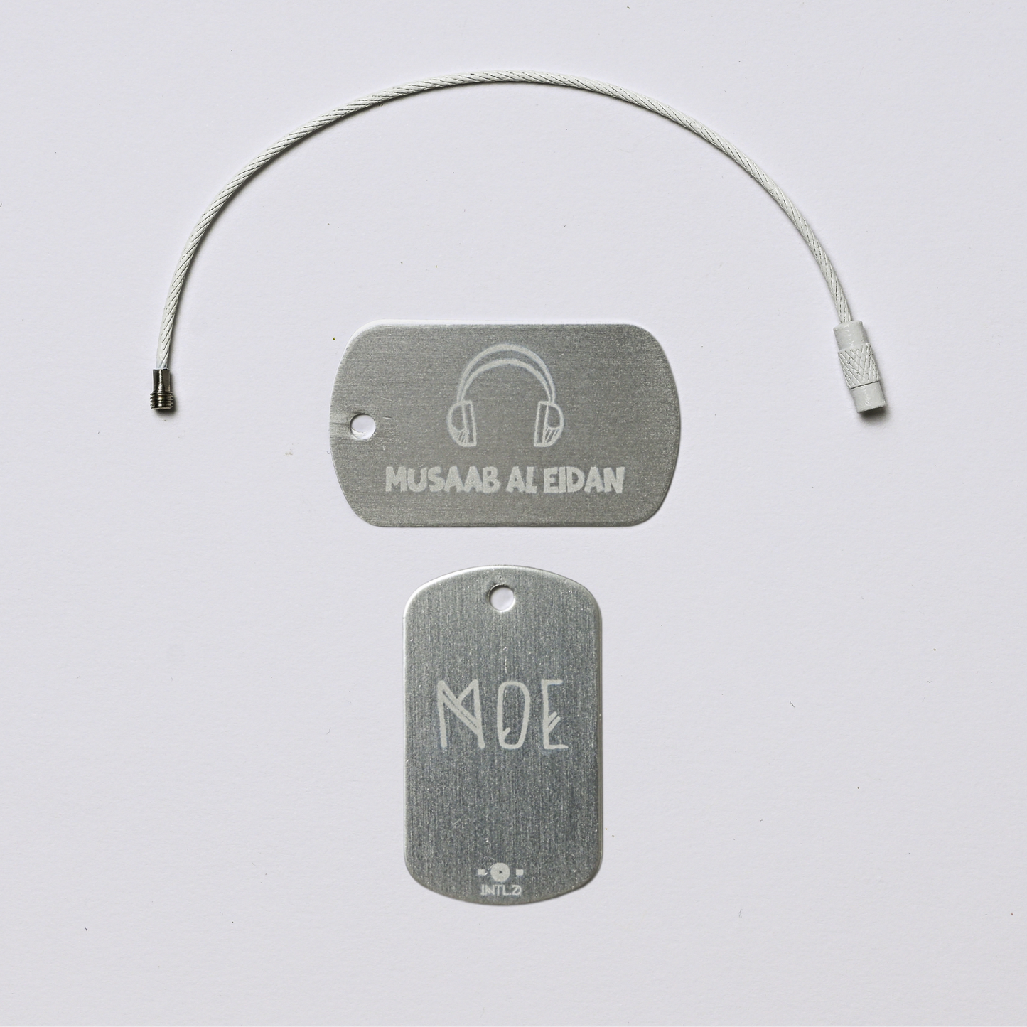 Headset Metal Bag Tag