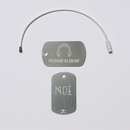 Headset Metal Bag Tag