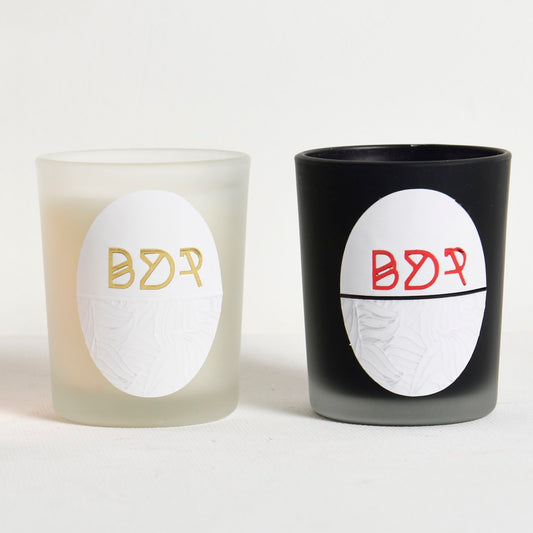 Mini White Frosted Candle - Mimosa & Cardamom Scent