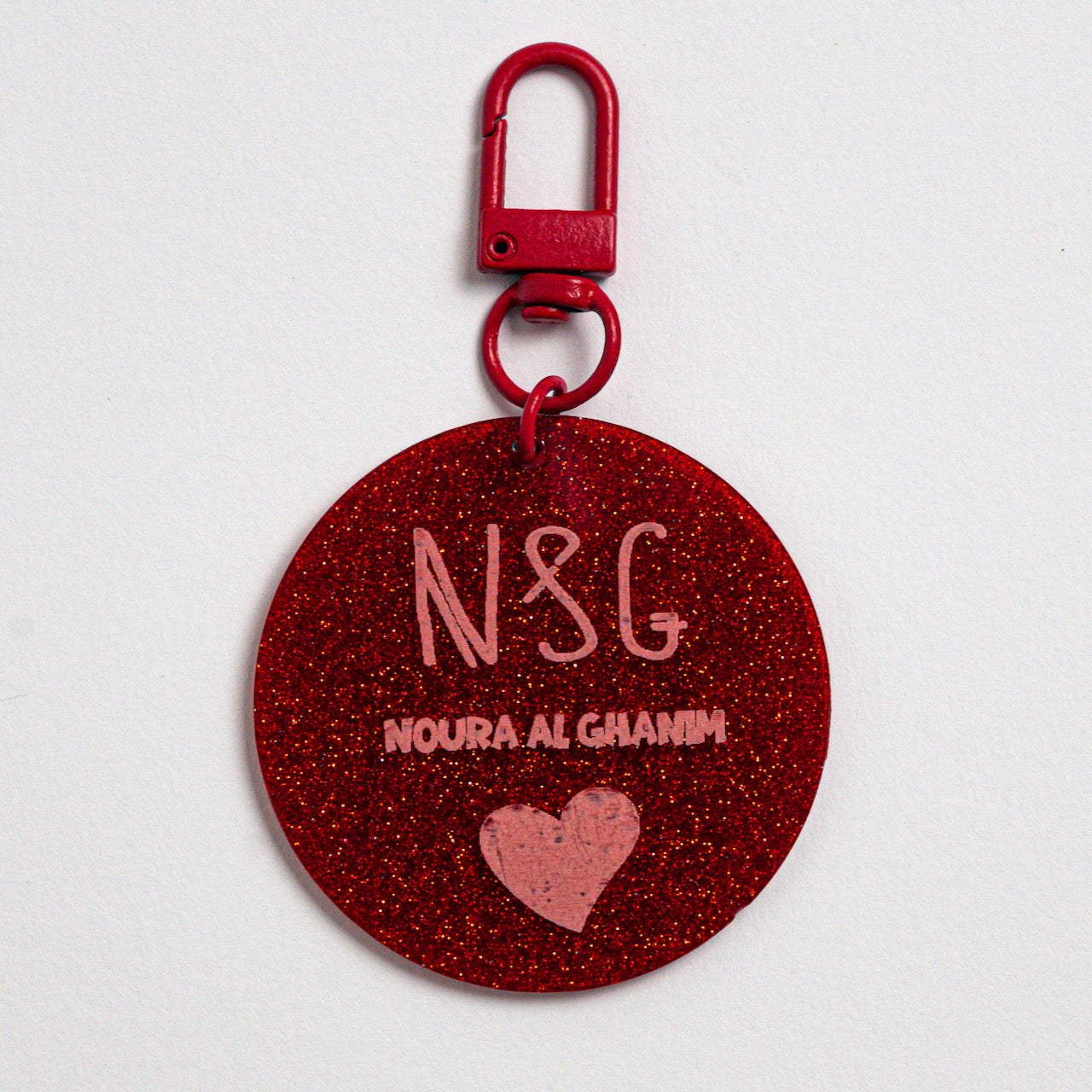 Glitter Acrylic Keychain