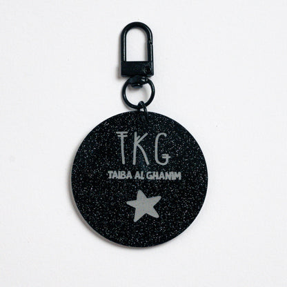 Glitter Acrylic Keychain