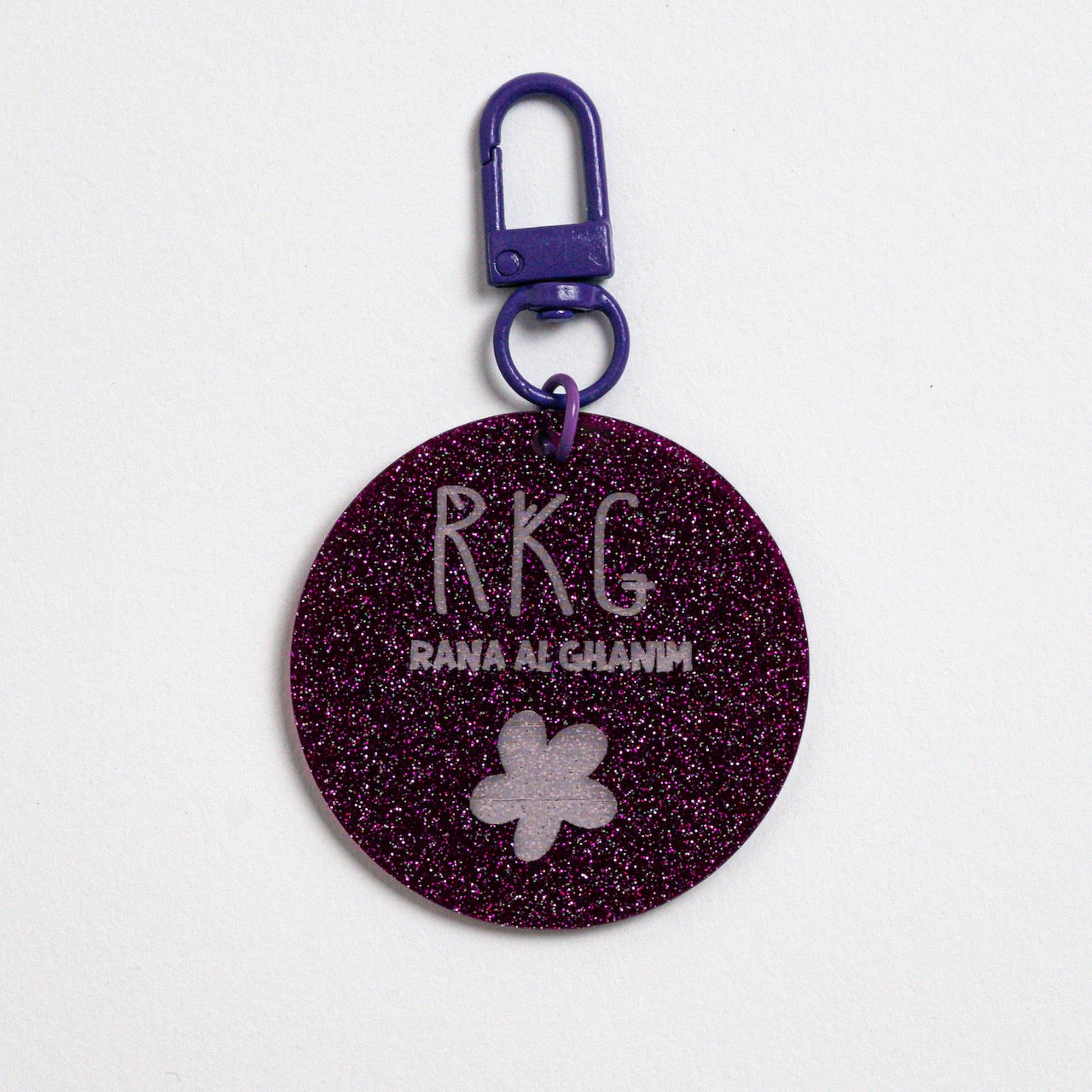 Glitter Acrylic Keychain