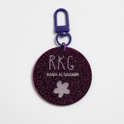 Glitter Acrylic Keychain