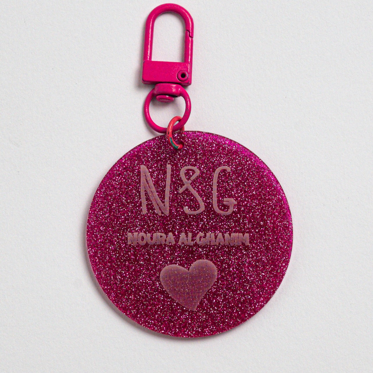 Glitter Acrylic Keychain