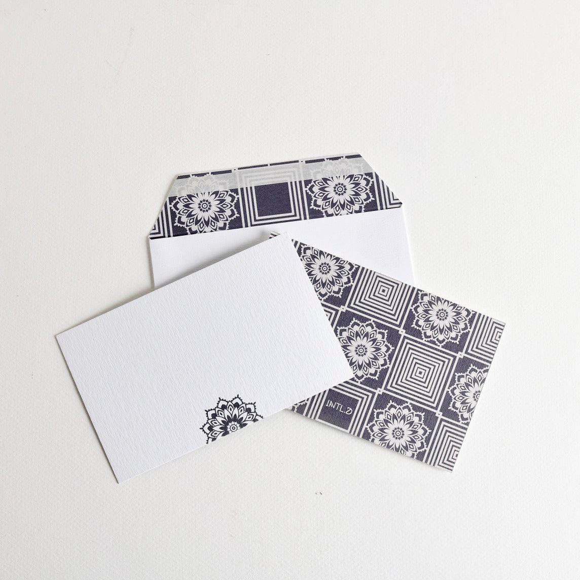 Square Flowers Card Set