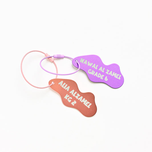 Elongated Blob Bag Tag