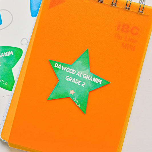 Blue/Green Star Gradient Labels