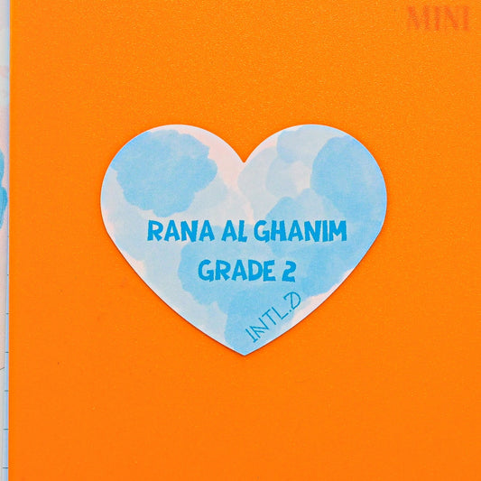 Cloud Heart Shape Label