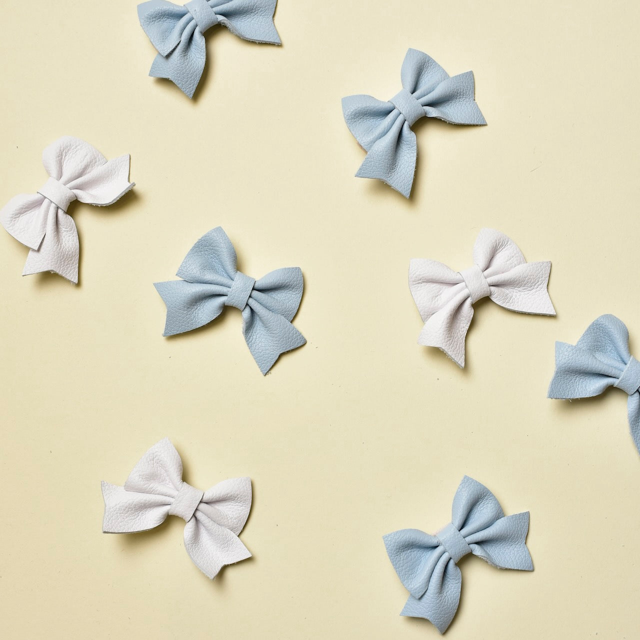 Leather Sailor Bow Clip