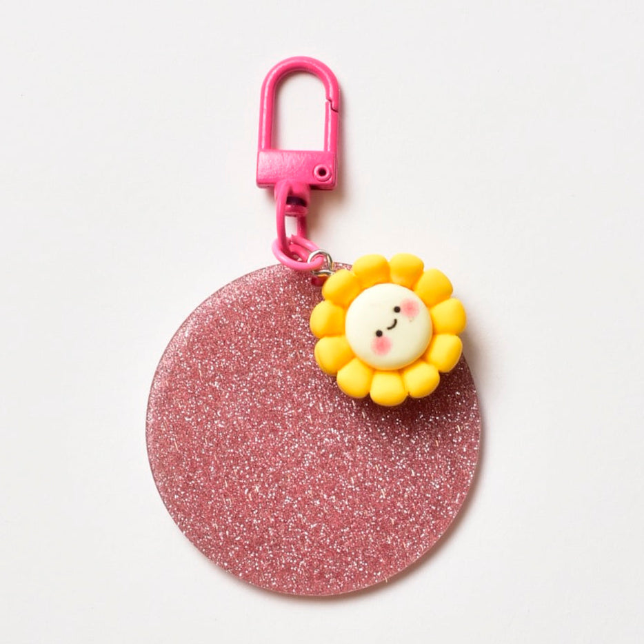 Charm Glitter Acrylic Bag Tag