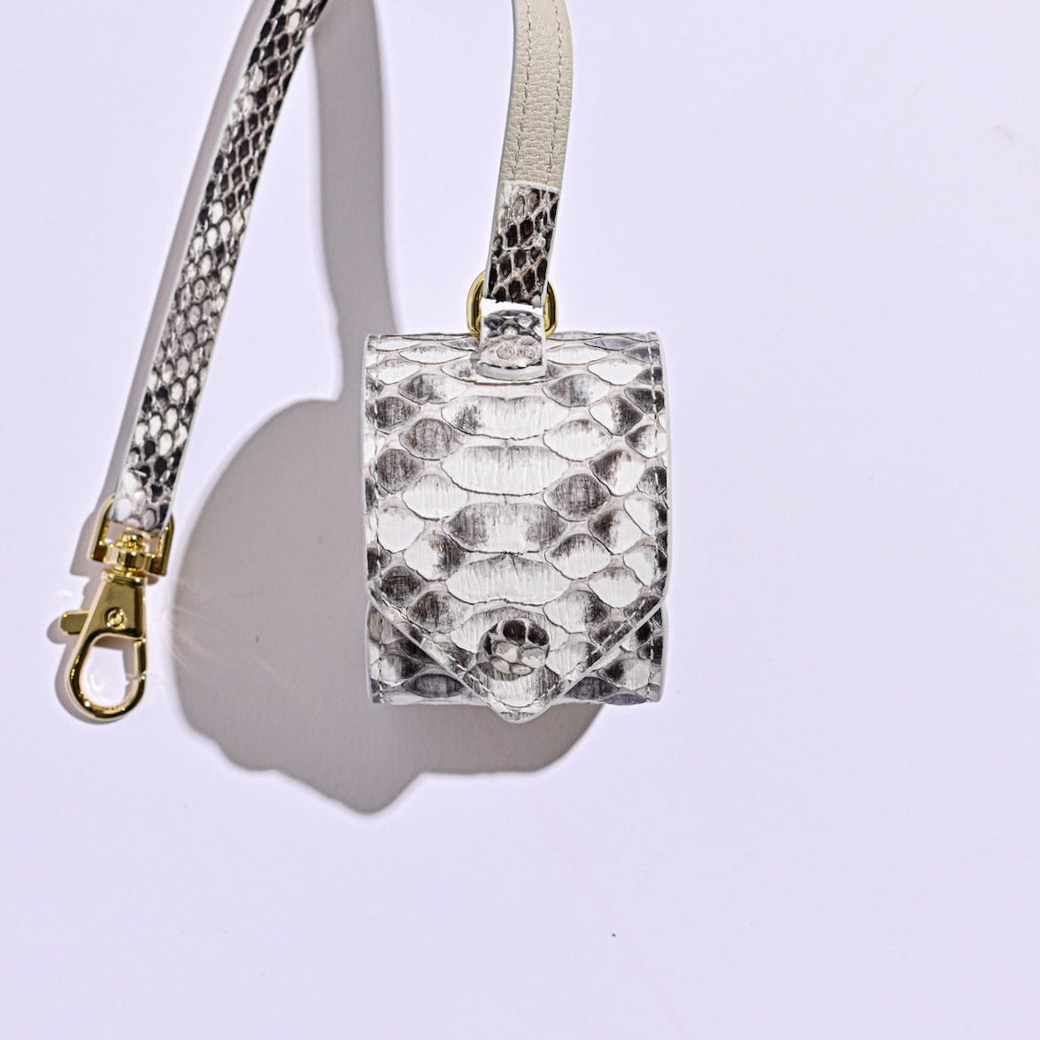 Exotic Leather Scarf Holder