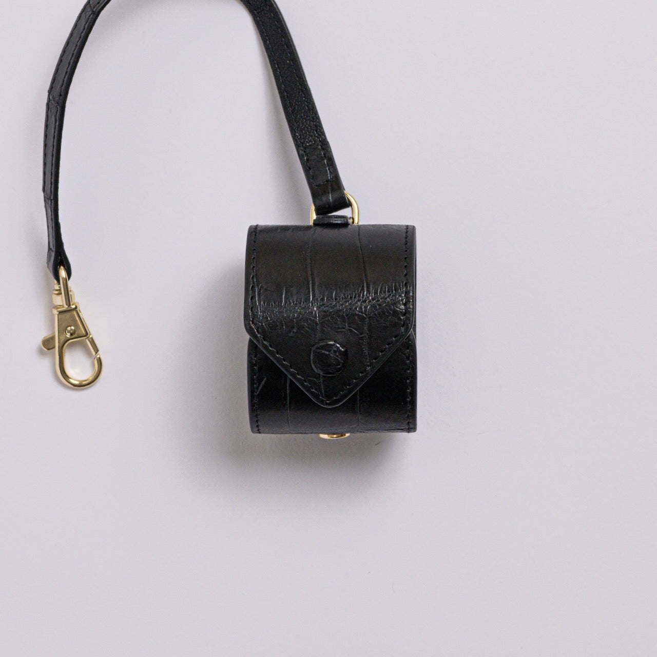 Exotic Leather Scarf Holder