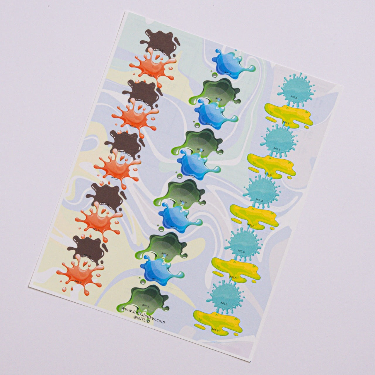 Mini Splatter Labels