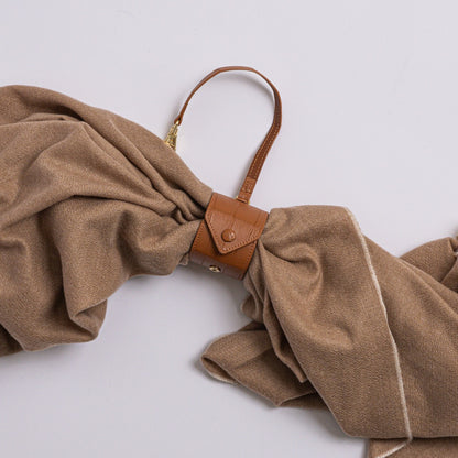 Exotic Leather Scarf Holder