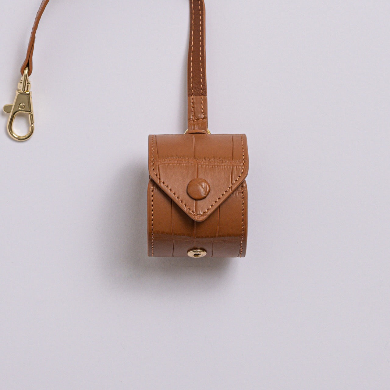 Exotic Leather Scarf Holder