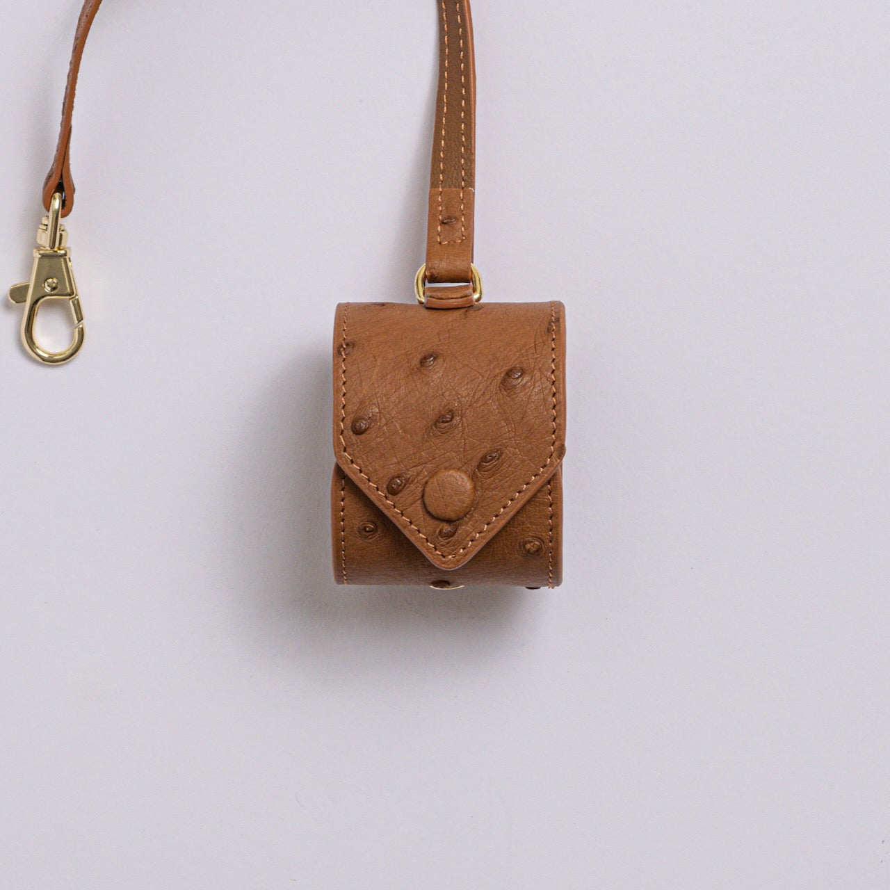 Exotic Leather Scarf Holder