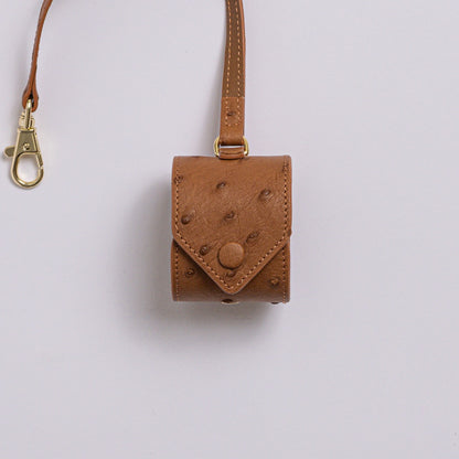 Exotic Leather Scarf Holder