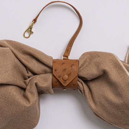 Exotic Leather Scarf Holder