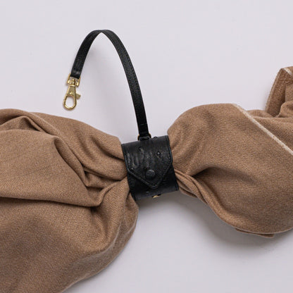 Exotic Leather Scarf Holder