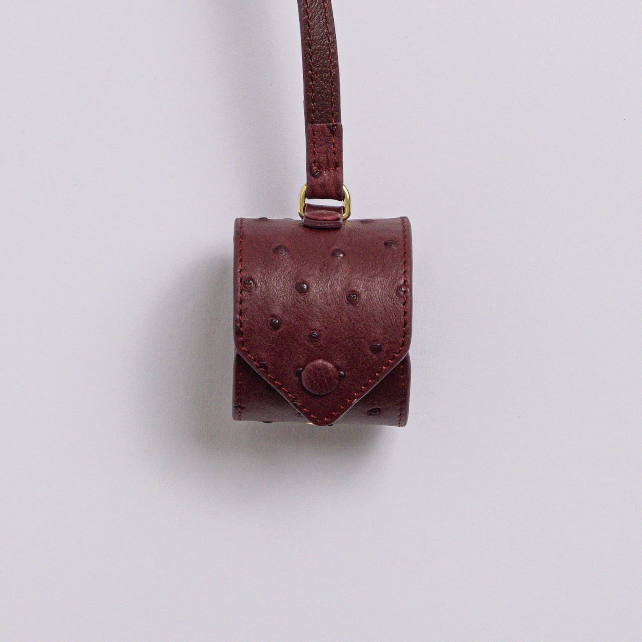 Exotic Leather Scarf Holder