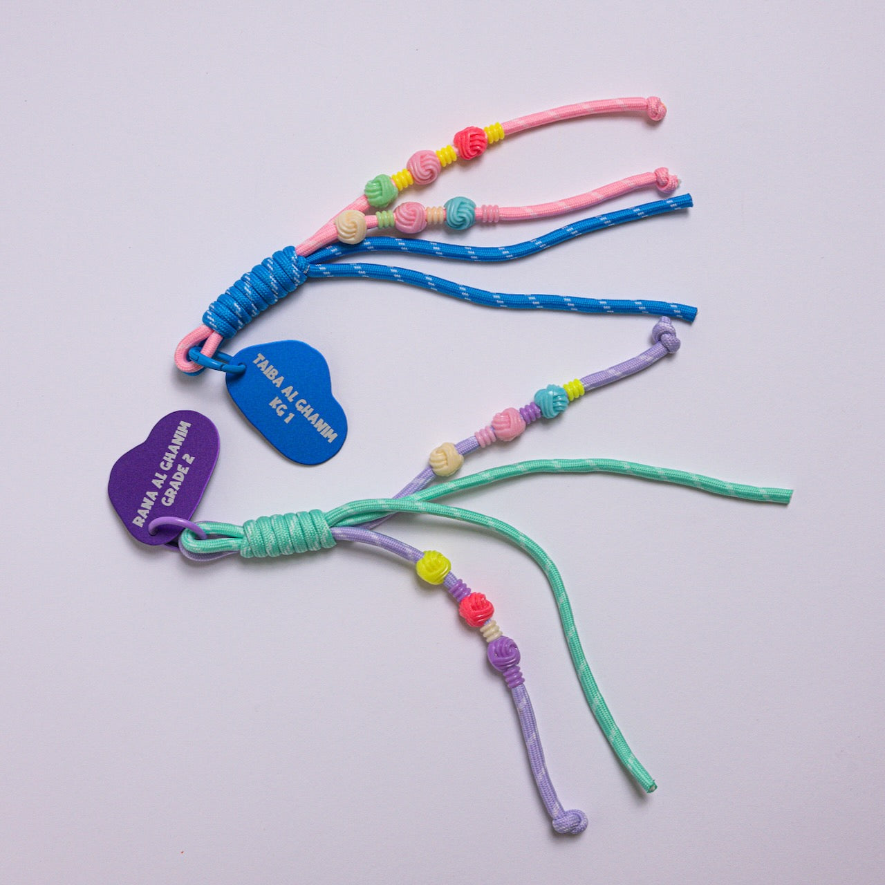 Beaded Rope Bag Tag