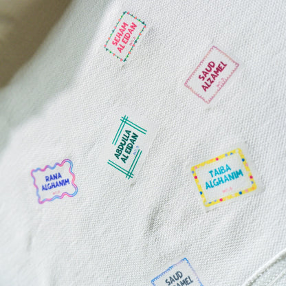Iron On Labels (Light Colored Fabrics ONLY)