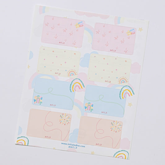 Regular Rainbows & Doodles Labels