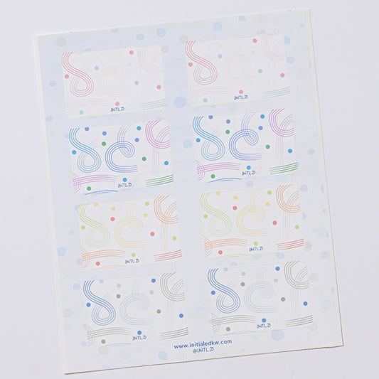 Regular Brush Strokes Labels