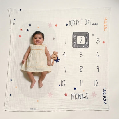 Stars Milestone Blanket