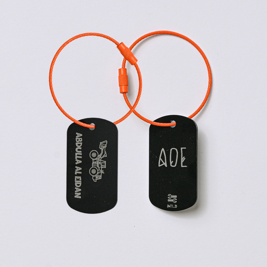 Construction Metal Bag Tag