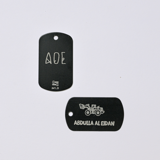 Construction Metal Bag Tag