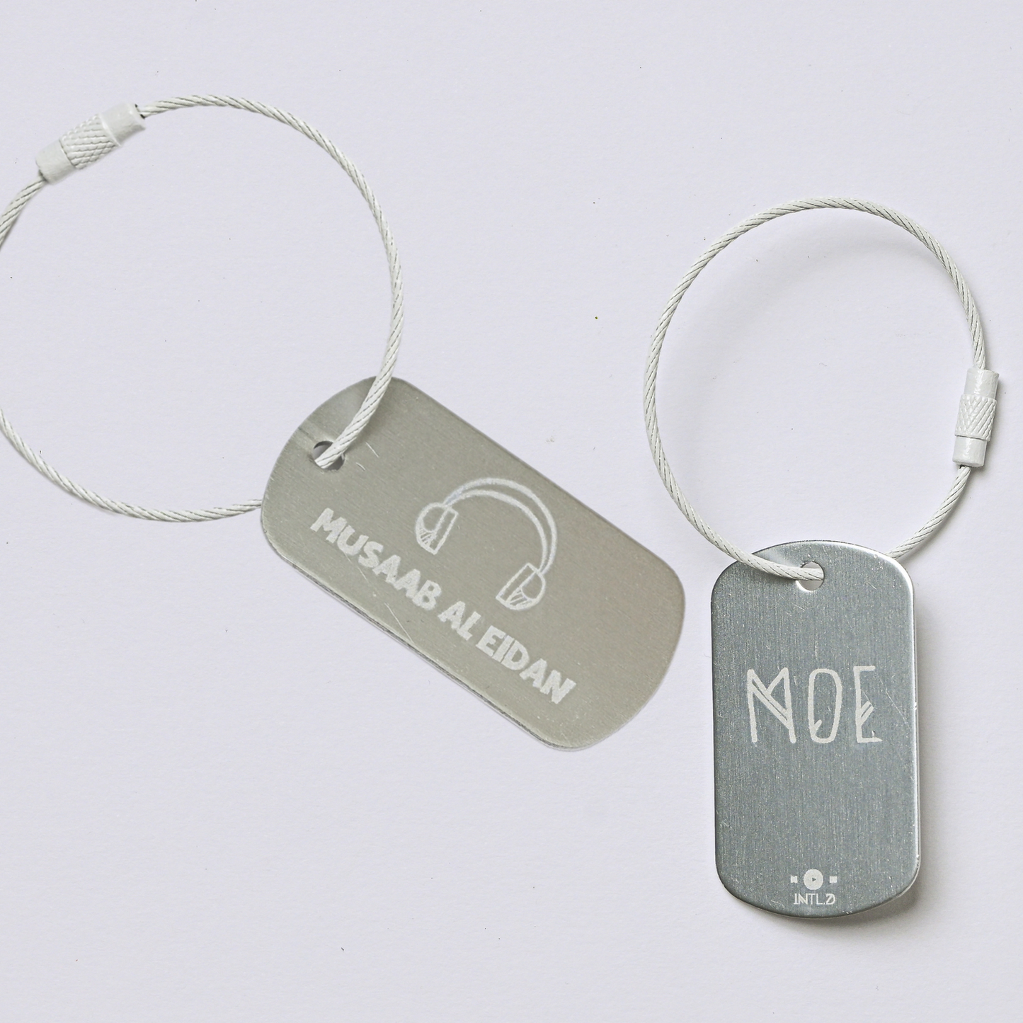 Headset Metal Bag Tag